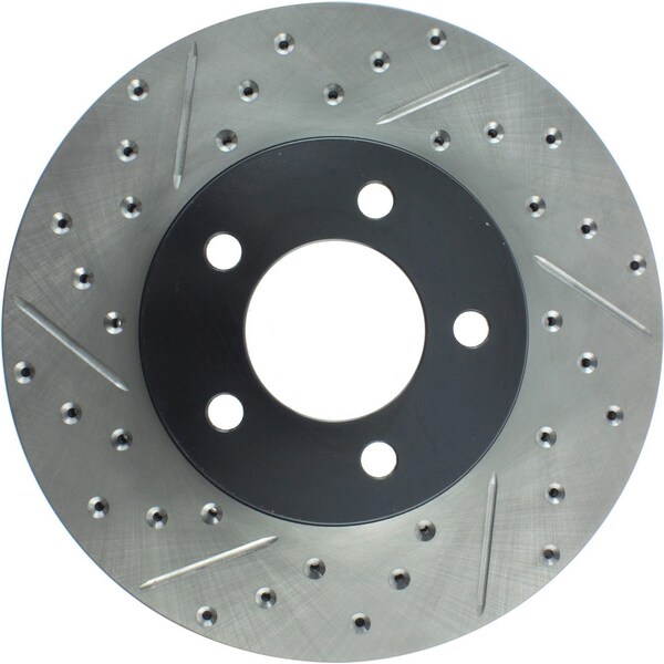 Centric Parts Sport Drilled/Slotted Brake Rotor, 127.61051R 127.61051R - main